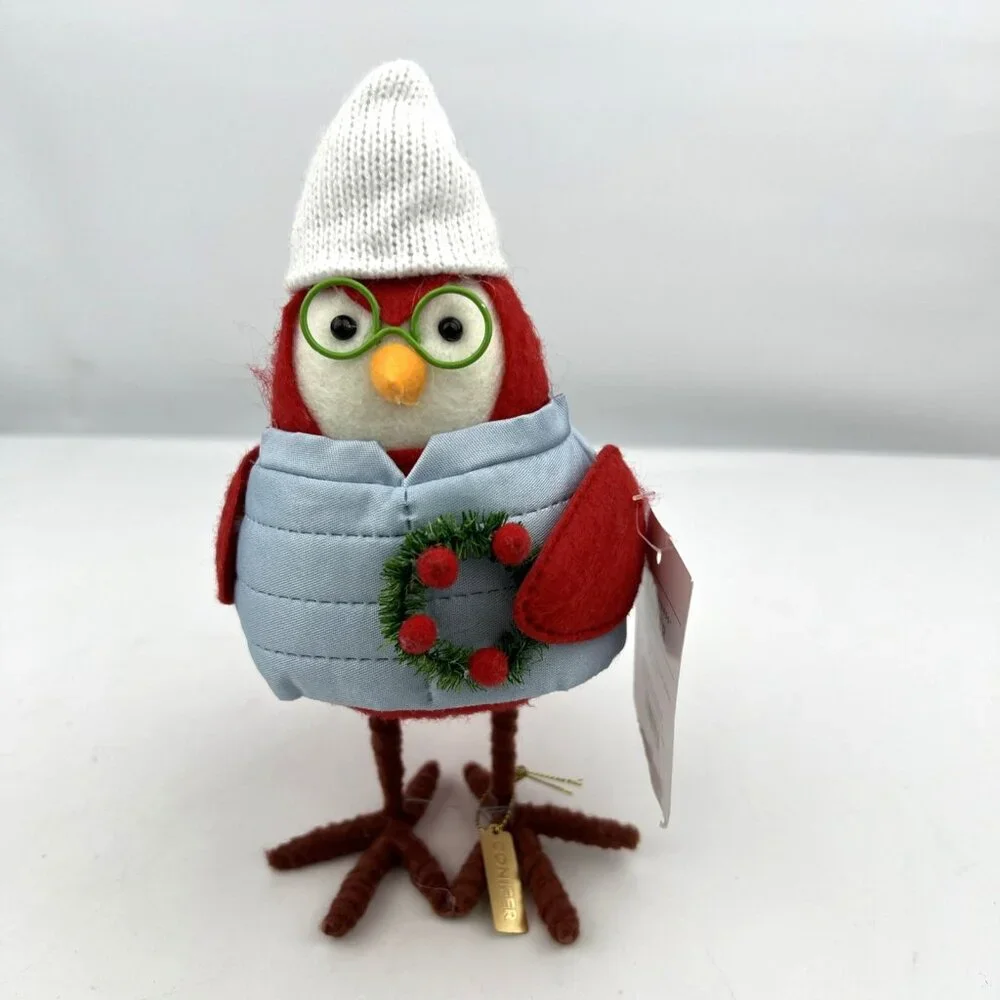 Target Wondershop Featherly Friends Christmas 2024 CONIFER Puffer Vest Wreath